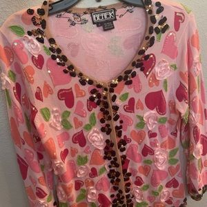 Berek Beaded Heart Women’s Cardigan